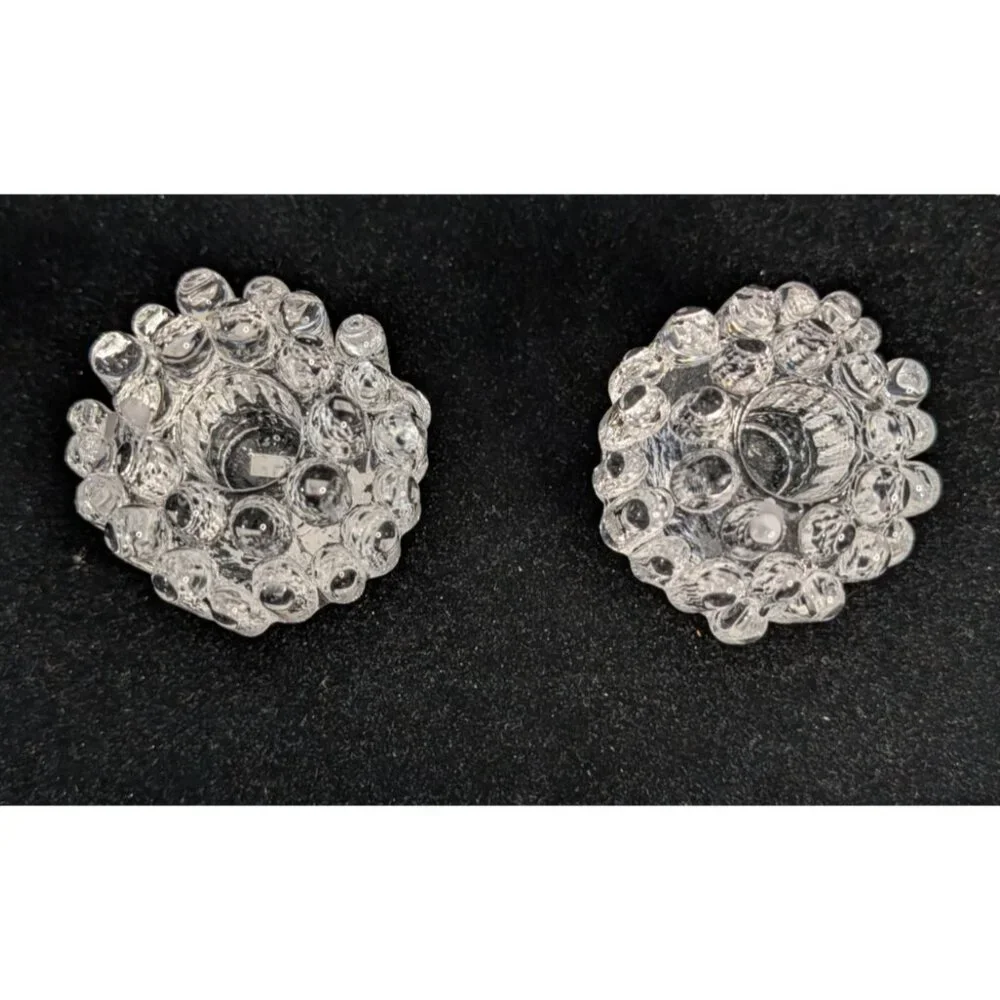 Kosta Boda Goran Warff Crystal Votive Candle Holders Set of 2 - Picture 8 of 16